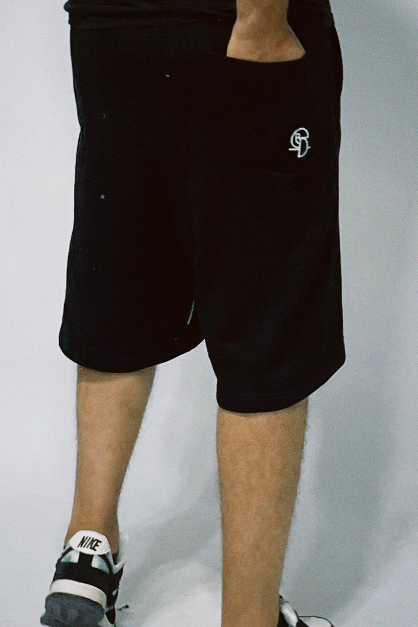Macaw 100% Cotton Black Shorts